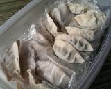 A picture of step 10 of Chicken Celery Pot-stickers (Japanese Gyoza).