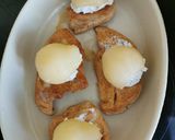 Une image de l'étape 4 de Filets de dinde accompagnés de poires et d'une sauce au fromage.