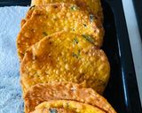 A picture of step 5 of Karela(bitter gourd) puri.