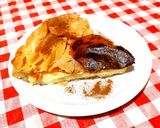 Φωτογραφία βήματος 4 της συνταγής Γαλατόπιτα με φύλλα στην βάση