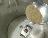 A picture of step 1 of Bhapa Chhena Sandesh.