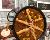 Foto del paso 4 de la receta Fideuá con sepia gambas y cigalas