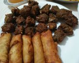 A picture of step 4 of Bajre ki kabab 😃😃.