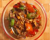Foto langkah ke 7 dari resep Oseng Klotok Cabe Hijau.