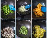 A picture of step 2 of Bibimbap bowl.
