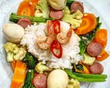 Foto langkah ke 10 dari resep Capjay Telur Puyuh + Jamur Tiram Krispi.
