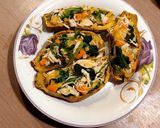 Foto langkah ke 4 dari resep Stuffed Sweet Potato - delicious diet breakfast.