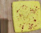 A picture of step 5 of Leave dhokla shushi roll.