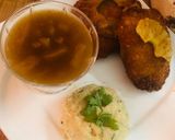 A picture of step 10 of Stuffed 🧀 Chicken🐓With Pineapple 🍍Sauce(restaurant style).