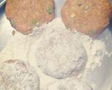 A picture of step 4 of Veg burger.