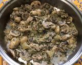 Une image de l'étape 14 de Champignons sautés à la crème, persil et gingembre.