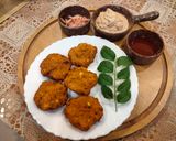 A picture of step 4 of Kerala special tea time snack - Parippu Vada.