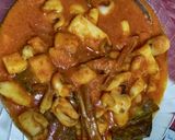 Foto langkah ke 2 dari resep Sontong tiram kuning pedas.
