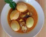 Foto langkah ke 5 dari resep Lodeh Telur dan Ikan Asap.