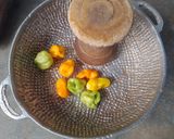 Une image de l'étape 3 de Pâte de piment 🌶️ avec huile rouge accompagner de riz 🍚😋.