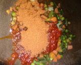 A picture of step 7 of Pulao and rasa.