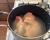 A picture of step 2 of California Farm Old Fashioned Hen Stew.