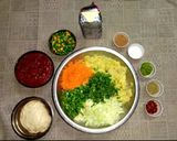 A picture of step 1 of Veg. Frankie with homemade Tortillas.