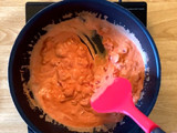 Sausage pasta bake in tomato cream sauce