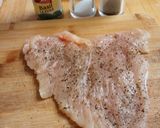A picture of step 2 of Chicken Cordon Bleu.