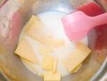 Cheddar cheese cake bước làm 1 hình