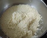 A picture of step 1 of Bhagar vrat paratha.