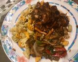 Foto del paso 3 de la receta: Pollo con verduras teriyaki! Fácil!!1, 2, 3