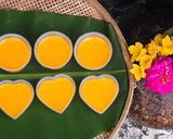 Hình bước làm 2 của món Pumpkin Pudding (bánh flan chay)