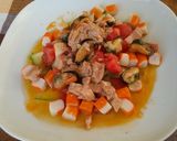 Foto del paso 3 de la receta Ensalada de calabacín con frutos del mar