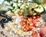 A picture of step 2 of Healthy Quinoa Salad with Smoked Salmon!.