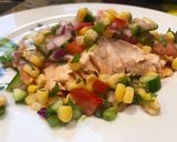 A picture of step 5 of Oven Roasted Salmon with Refreshing Summer Salad.