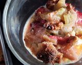 Une image de l'étape 3 de Crumble fraises rhubarbe (sans farine et sucre, ig bas).