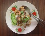 รูปขั้นตอนการทำที่ 2 ของ ไก่กับตับผัดกระเทียมพริกไทย