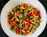 A picture of step 5 of Chickpea salad.