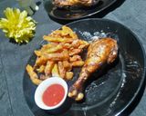 A picture of step 5 of Fry leg piece.