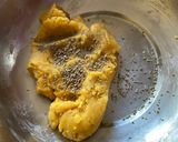 A picture of step 3 of Fafda ganthia.