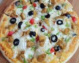 A picture of step 5 of Chicken Tikka Pizza 🍕🍕.