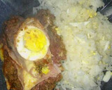 Foto del paso 12 de la receta: Pan de carne relleno con salsa y queso arriba