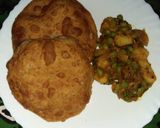 A picture of step 5 of Pooris #jikonichallenge.