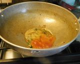 A picture of step 4 of Spicy Taro root (arbi in Hindi, sepankizhangu in Tamil) chops.