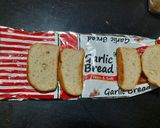 A picture of step 3 of Garlic bread bruschetta.