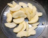 A picture of step 1 of Unsidedown apple Cake.