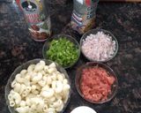 A picture of step 1 of Veg Macaroni in Red Sauce.