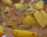 A picture of step 6 of Aloo Baingan.