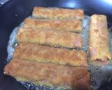 Foto del paso 4 de la receta: Rollos de jamón con queso empanizados