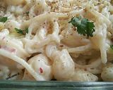 A picture of step 4 of White sauce pasta.
