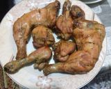 A picture of step 4 of Chicken Kharra masalah roast.