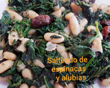 Foto del paso 5 de la receta: Salteado de espinacas y alubias