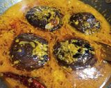 A picture of step 8 of Curd eggplant sabji.