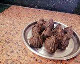 A picture of step 3 of Oreo Modak [ instant Modak added flavor of dairy Milk chocolate].